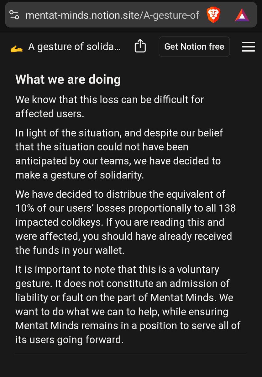 I rather not trust your indexes.
Stop blaming <a href="/opentensor/">Openτensor Foundaτion</a>. 
It's not their fault you didn't have proper guardrails in place.
Reimbursing your investors with 10% of their loses is a fucking joke.
