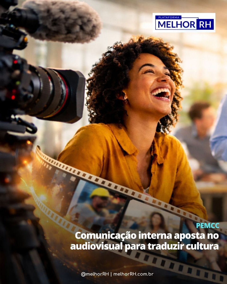 🎬 O audiovisual está transformando a comunicação interna. Na nova reportagem da #MelhorRH, Fernando Tadeu Perez (Tecnisa) e Caroline Zuccolotto (Marcopolo) explicam como vídeos e narrativas visuais ajudam a traduzir cultura. #PEMCC 📌 Saiba mais em bit.ly/4sCeruJ.