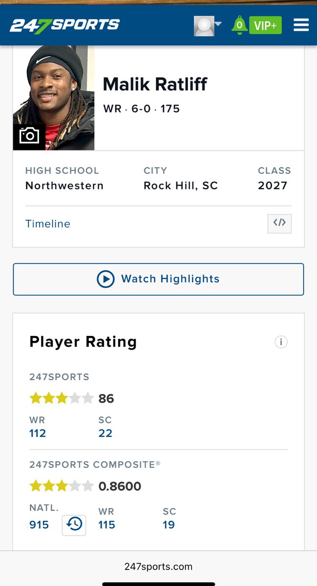 Malik “Freak” Ratliff 3⭐️ tweet media