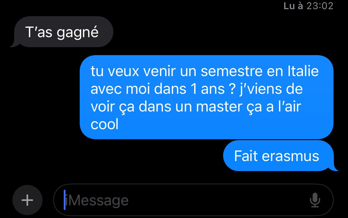 Ptdrrr j’me fais bloquer alors que j’ai proposé le truc du siècle trop deg