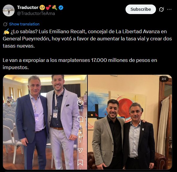 <a href="/LLA_Diputados/">Bloque Diputados LLA</a> <a href="/SPareja_/">Sebastián Pareja</a> <a href="/JMilei/">Javier Milei</a> <a href="/MenemMartin/">Martin Menem</a> <a href="/BornoroniG/">Gabriel Bornoroni</a> Cuando el vendedor de autos usados te dice que "la nave no está fundida y nunca fue usada cómo remise".

Mantequilla, hace exactamente 13 días, el 27/2/26 tus 4 concejales de General Pueyrredón votaron a favor de aumentar tasas y crear dos nuevas.
quedigital.com.ar/politica/el-of…