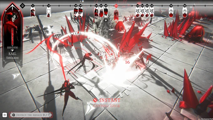 死にゆく世界を救う戦いに挑むターン制ストラテジー『Ex Sanguis』赤と黒の色使いが美しい戦闘映像!2026年5月にSteam早期アクセス開始【Future Games Show】