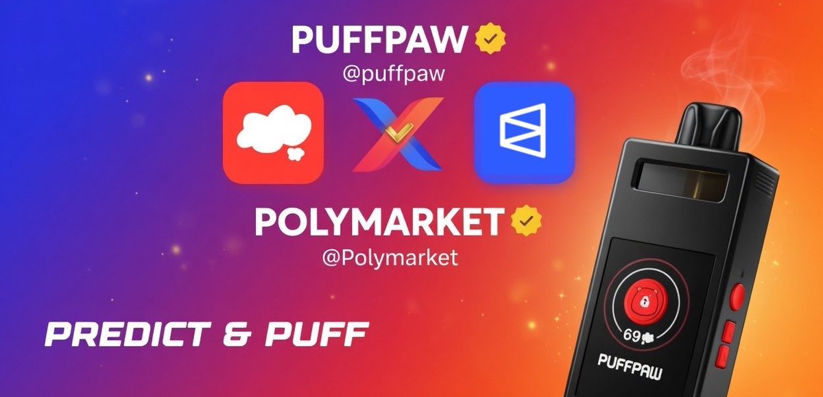How <a href="/puffpaw/">Puffpaw</a> × <a href="/Polymarket/">Polymarket</a> tightens the feedback loop

Narratives in crypto don’t just spread — they get compressed and accelerated. In this collaboration, <a href="/Polymarket/">Polymarket</a>’s tight FDV ladders act as a narrative compressor: high-conviction signals (e.g., the $50M day-1 tier ~64% YES