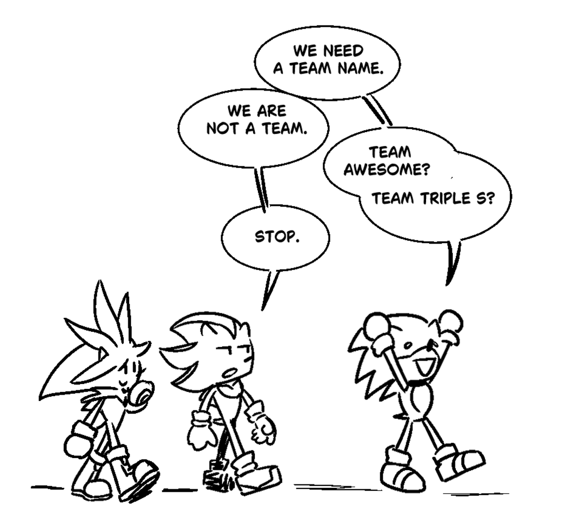 Reminder that this triple S mini funny gag comic is up for preorder!

Here's some previews on what the panels will look like! 