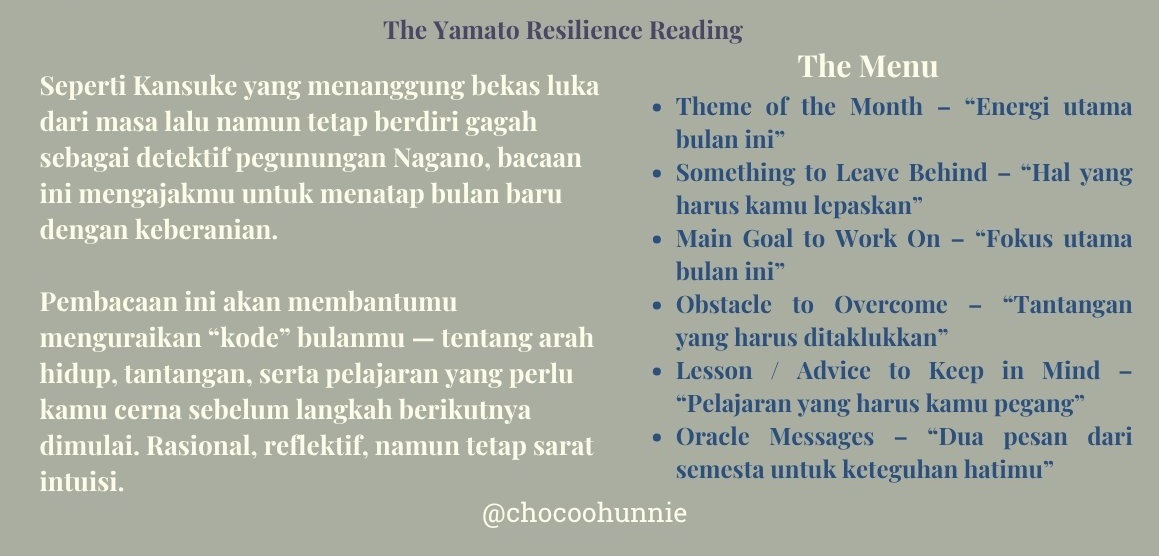 kokitae_'s tweet photo. Memasuki pertengahan bulan Maret di 2026, menu tarot reading @chocoohunnie akan membantu kalian melihat energi bulanan untuk bulan ini atau energi bulan April, agar mengetahui garisan besar energinya 🫶🏼

Silahkan book di DM atau Tele
— https://t.co/5VRre8ECkG
#zonauang https://t.co/KNZzsHoaX6