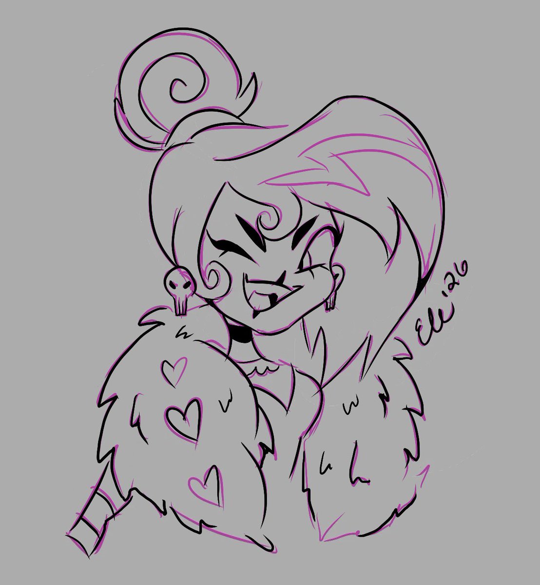 Som doodles from last nights strem :) #charliemorningstar #velvette