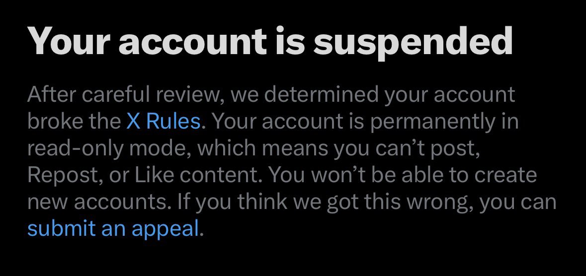 KarmaPolice187's tweet photo. @Ryanmatta That happens right before you get the perma ban.   Happened to me yesterday.  Strict shadowban and then BOOM https://t.co/Aht1YAywBs