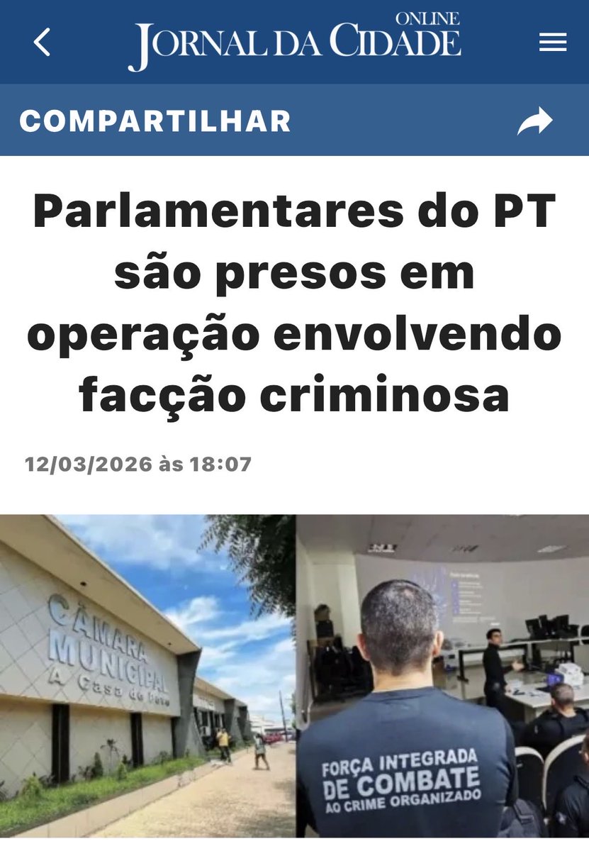 RC310848's tweet photo. Está claro porque o Lula não quer que o Trump coloque as facções na lista de terroristas? Questão de sobrevivência desse crápula.🇧🇷 https://t.co/inXzgpkETb