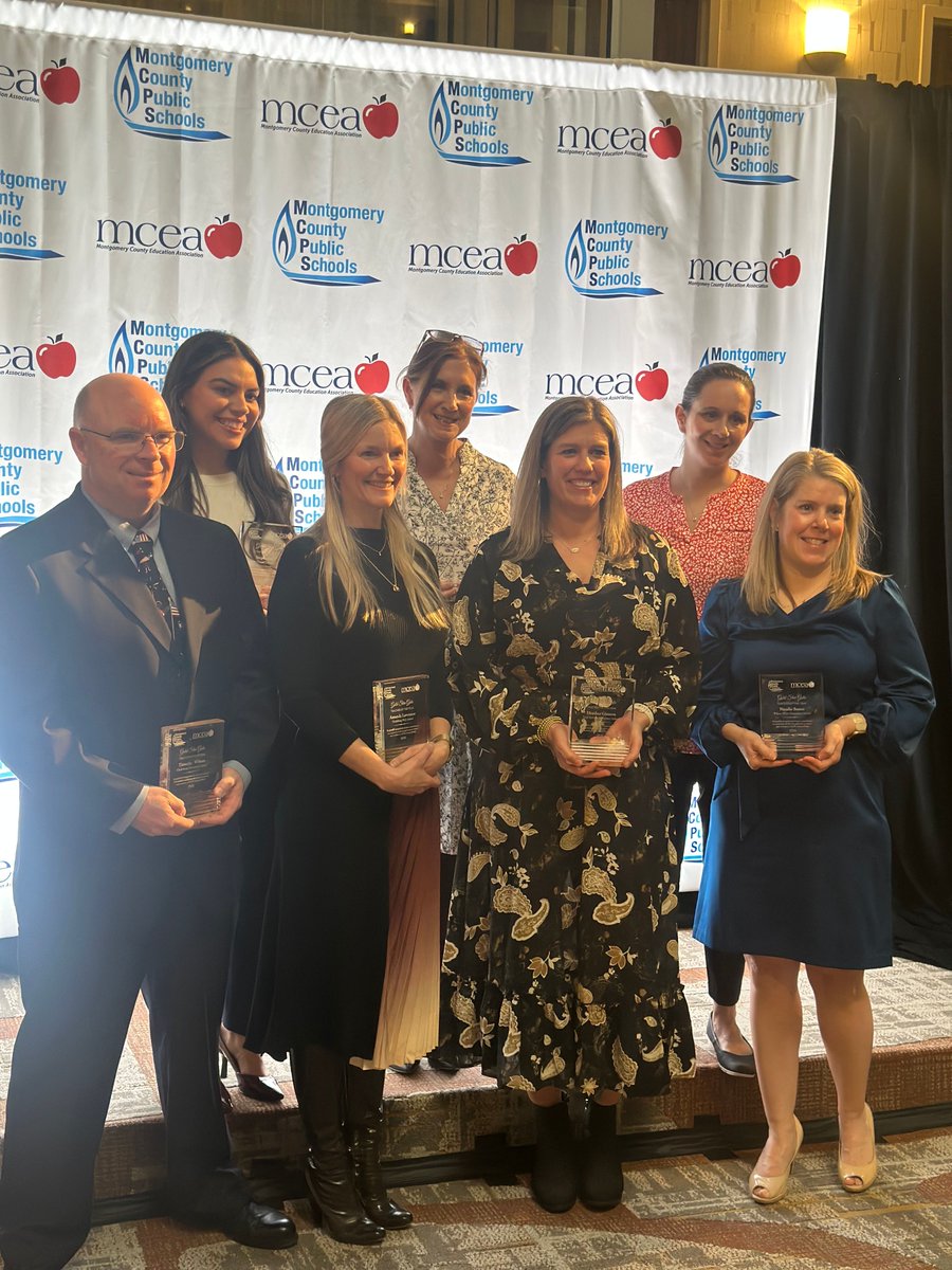 MCPS's tweet photo. Shoutout to the Teachers of the Year from the Montgomery Blair, Clarksburg, and Damascus clusters. #GoldStarGala #MCPSFutureReady https://t.co/PxxxcThxBC
