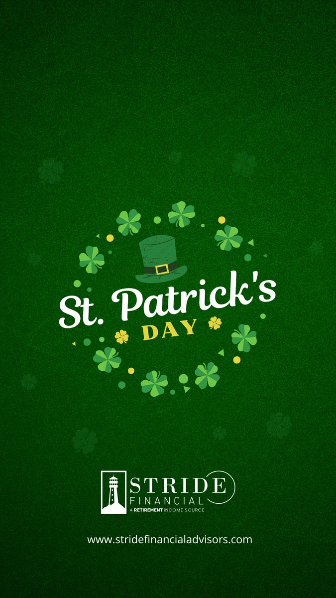 stride_chicago's tweet photo. ☘️ Happy St. Patrick’s Day Weekend!
 May your weekend be full of luck, laughter, and good times. 🍀💚 — Your friends at STRIDE Financial https://t.co/Is8fZFYvo3