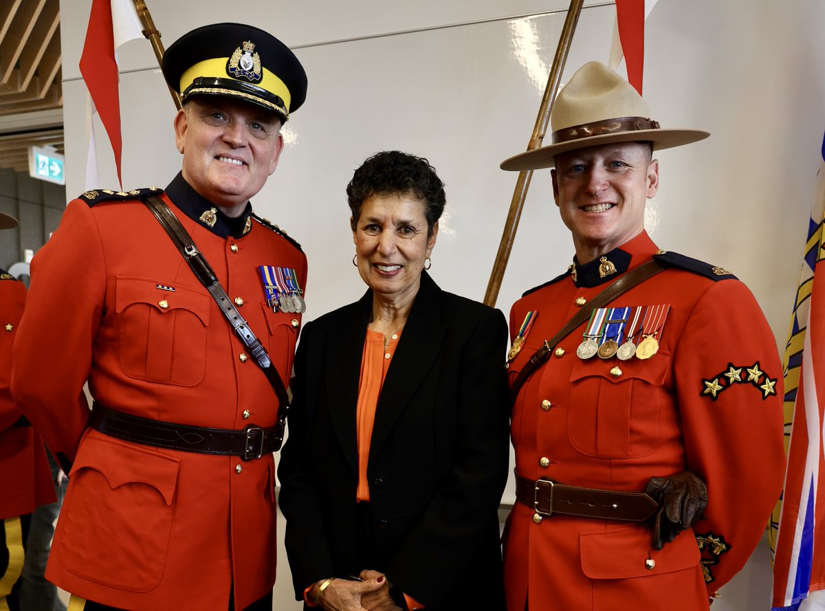 WestshoreRCMP's tweet photo. Congratulations to Randie Johal, our West Shore Restorative Justice Coordinator and long-time volunteer, who received the BC RCMP Commanding Officer’s Commendation today.

Alongside the many hours she dedicates to leading our Restorative Justice program, Randie served for years as an Auxiliary Constable and now helps lead many of our Cops for Cancer fundraising efforts. 

Her work fosters accountability, healing, and connection — values that reflect the very best of community policing.