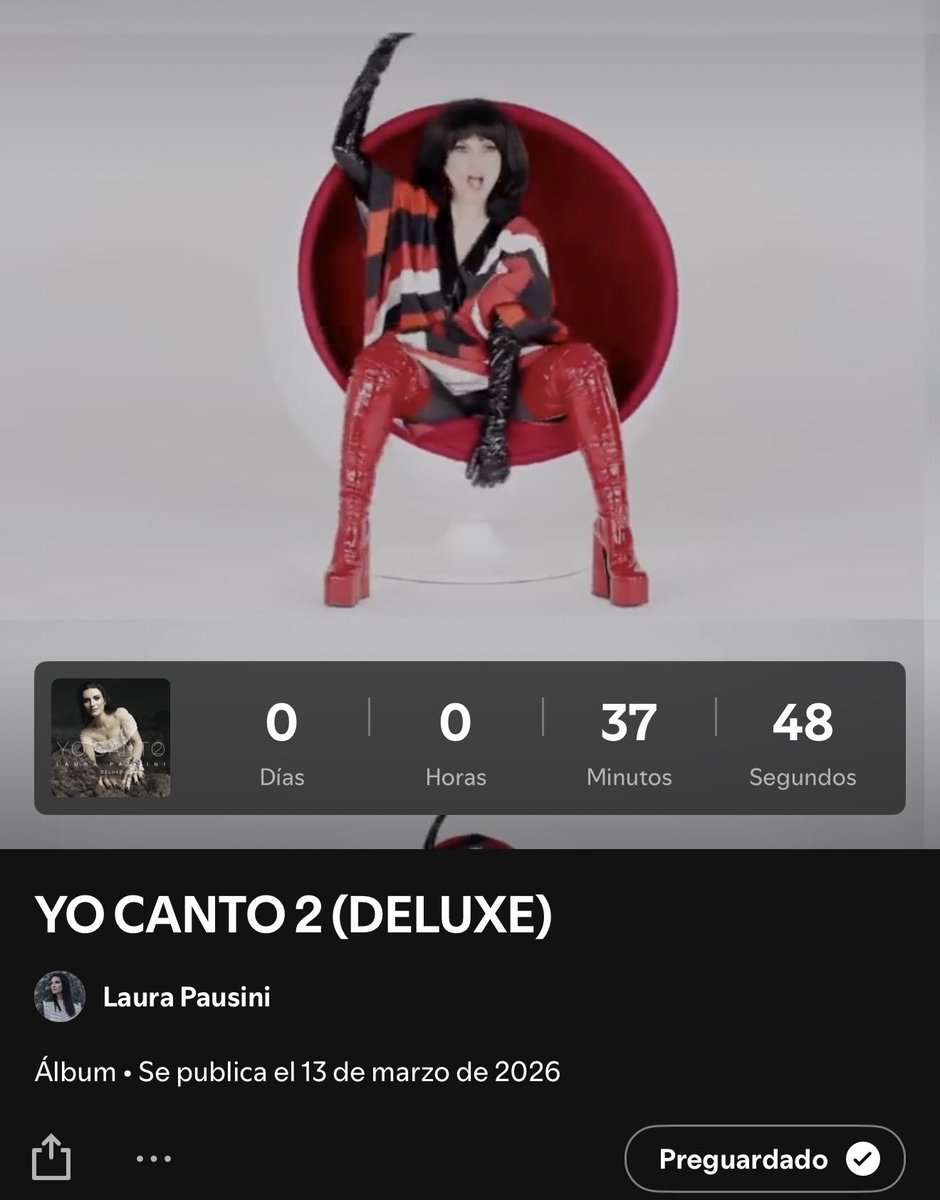 TIC TAC……… ⏰ <a href="/LauraPausini/">Laura Pausini</a> #YoCanto2