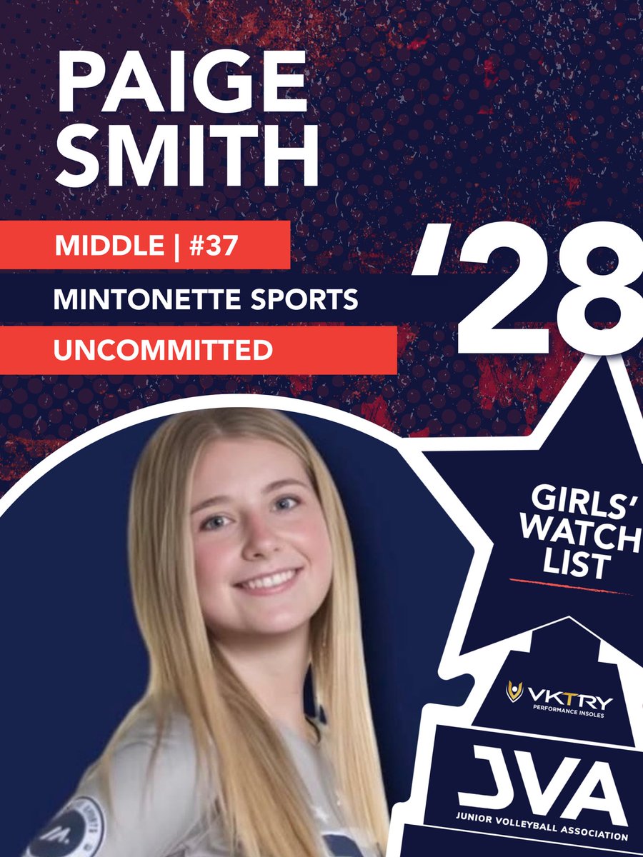 Congratulations to Paige Smith (‘28) on being named to the JVA Girls Watch List!
A great honor and just the beginning for this Brave.<a href="/PrepDig/">Prep Dig 🏐</a>  <a href="/PrepDigOH/">Prep Dig Ohio</a> 
#LiveBrave #JVAWatchList