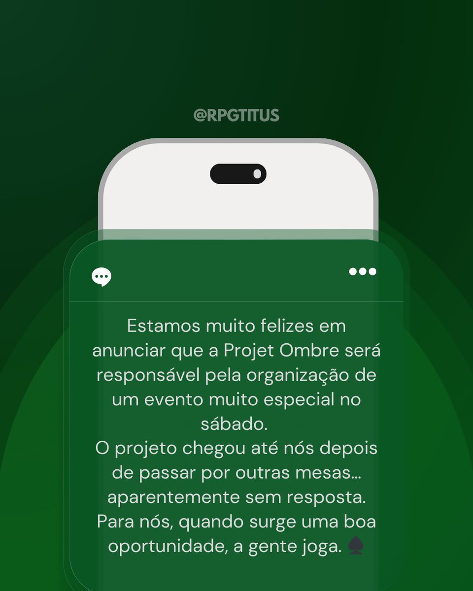 RPGTITUS's tweet photo. 💬 POSTAGEM FEITA PELA PROJET OMBRE: https://t.co/b8imGvL46m