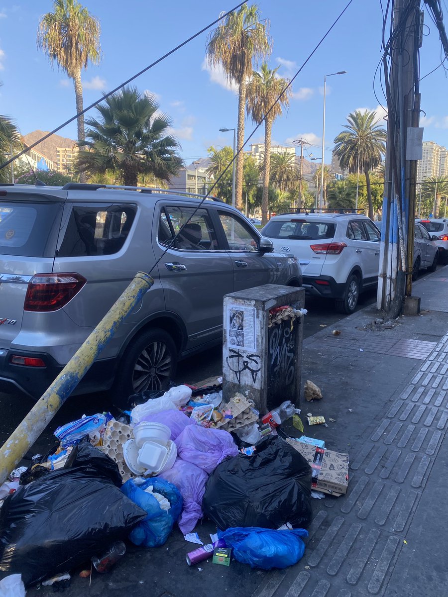 Musascreadoras's tweet photo. Le falta limpieza en #Antofagasta, basura expuesta y con un olor horrible por avenida Brasil a pasos de llegar a la #clinicaantofagasta @SachaRazmilic preocúpese de dar una buena imagen de la ciudad. https://t.co/M0VskdoP73