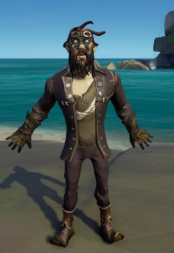 Meet the cockroach...

Theme: Insectoid
 
#StyleOfThieves 
#SeaOfThieves
<a href="/SeaOfThieves/">Sea of Thieves</a>