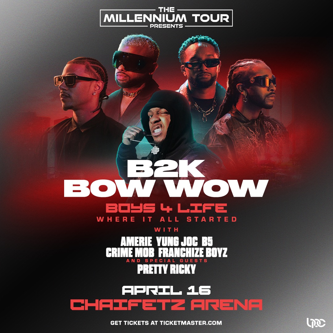 963rnb's tweet photo. BOYS 4 LIFE 🎤 

Don't miss B2K and Bow Wow coming to Chaifetz Arena on April 11th with special guests  B5, Amerie, Yung Joc, Crime Mob, Franchize Boyz and Pretty Ricky! Tickets available at https://t.co/7fLYreLtnV https://t.co/XnFZH2sFCf