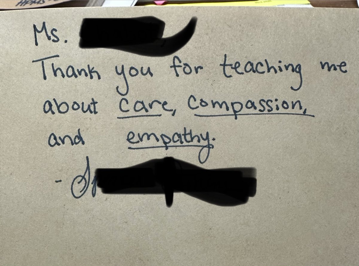 MadFatTeacher's tweet image. A former student I taught during my last year in the classroom is home for Spring Break. He stopped by my new school on Tuesday to bring me a gift.

I am so grateful. 

#Teach