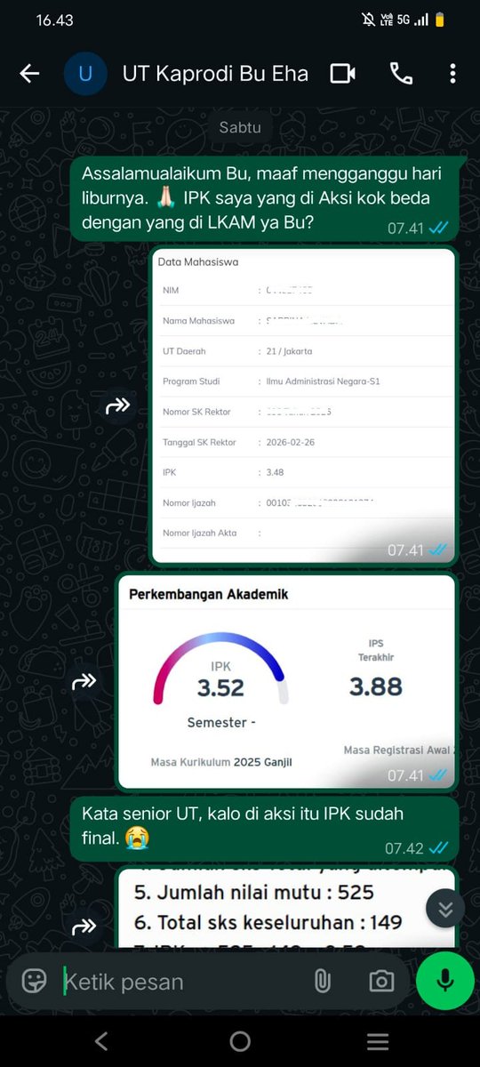 UT Menfess ๐จ๐ปโ๐๐ฉ๐ปโ๐ Base Universitas Terbuka tweet media