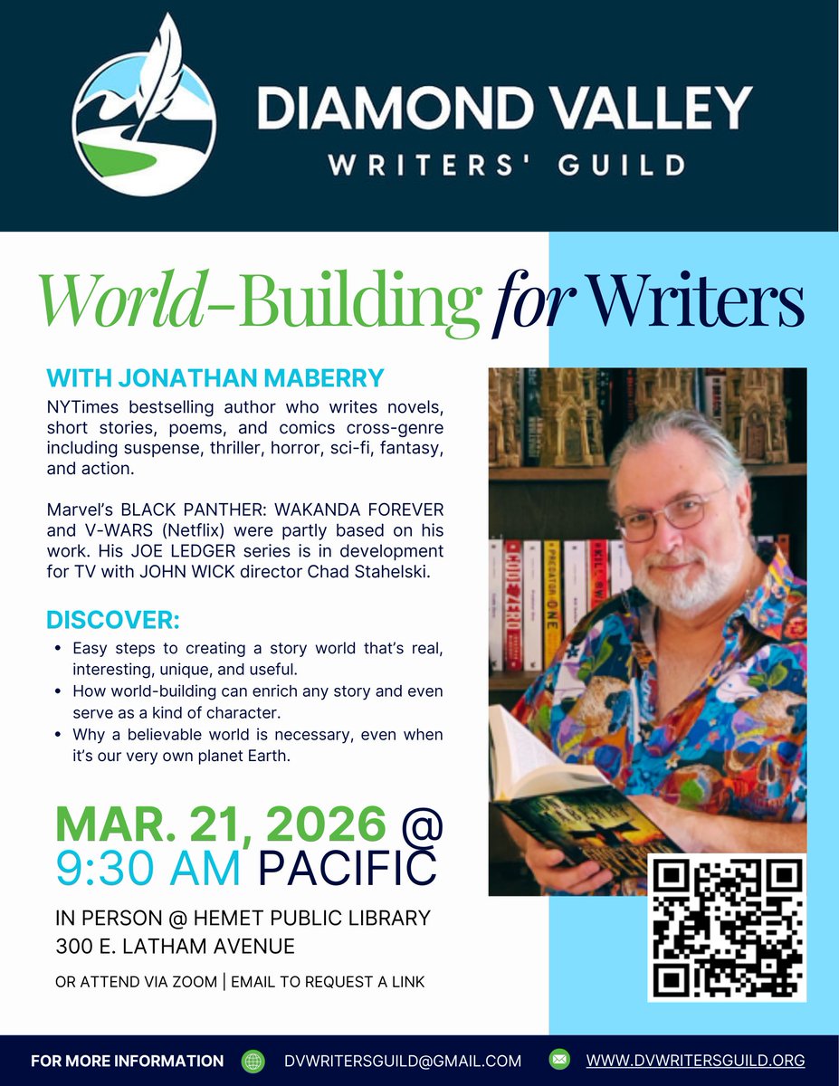 DVWritersGuild's tweet photo. March speaker, hope you can join us! https://t.co/tMAvaPBxZS