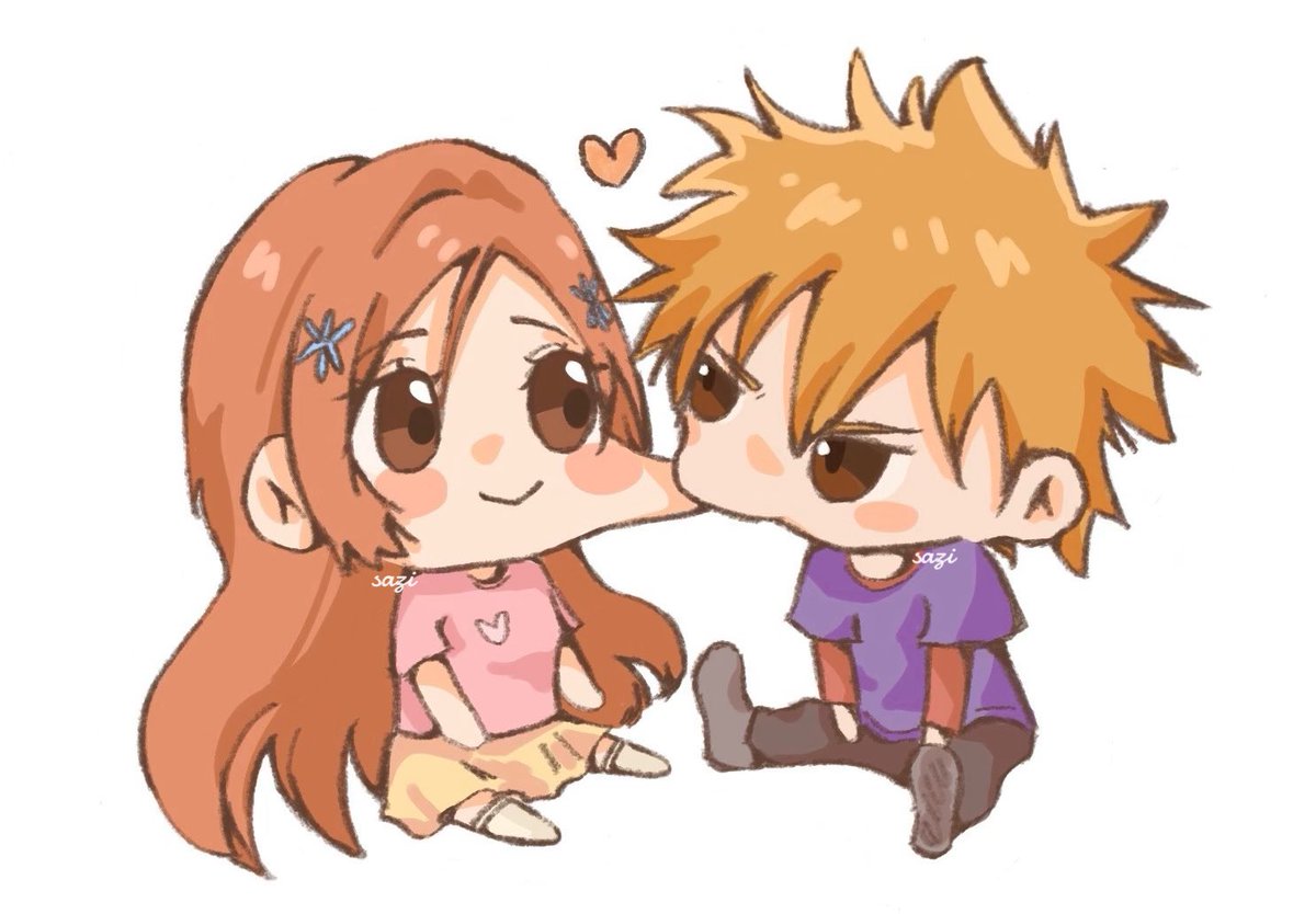swiworm's tweet photo. chibi ichihime !! chibi ichihime !!!! 

#bleachfanart #ichihime https://t.co/6cmJ6zdz0U