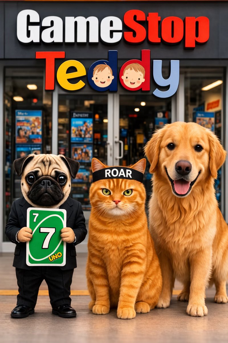 fiirii88's tweet photo. $GME GameStop 
$ROAR Roaring Kitty Token
$TEDDY HOLDINGS LLC
$Buddy Barking Puppy
$LOLO Elote LOLO The brother 
of Barking Puppy 🐶🐾 🔥 https://t.co/gBJdOi2VMn