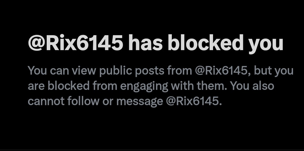 ThomasKOdell's tweet photo. @Rix6145 @TomOdell @Pro__Trading A pussy is a little girly-type man who attacks someone and then blocks them knowing that if they don't, they'll get their ass whacked hard. Again.

But you've already been shown for the poor character bad actor that you are and been spanked for it. Wimp. Fuck off. https://t.co/Mt6Zxd5F0s