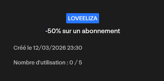 Histoire de remercier les 5 premiers, s'ils arrivent un jour 😊

mym.fans/Eliza_maximoff
(je rappelle qu'il y a vraiment... TOUT mon contenu... 🥰)