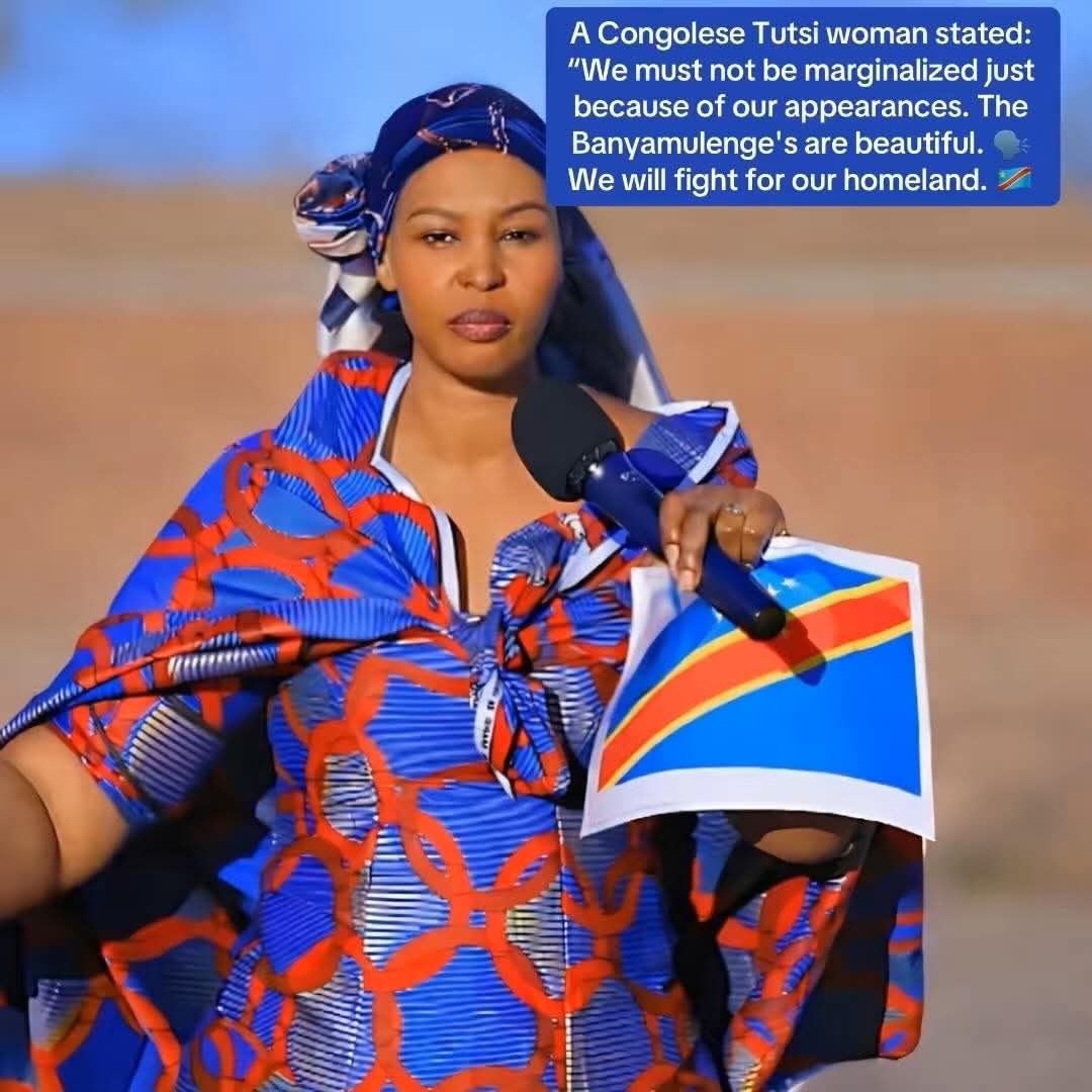 Inkotanyi_600's tweet image. 🚨 I'll repeat it again and again 📢

“We must not be marginalized just because of our appearances. The Banyamulenge's are beautiful. 🗣️
We will fight for our homeland. 🇨🇩 #TogetherWeCan💪✍️❤️💚