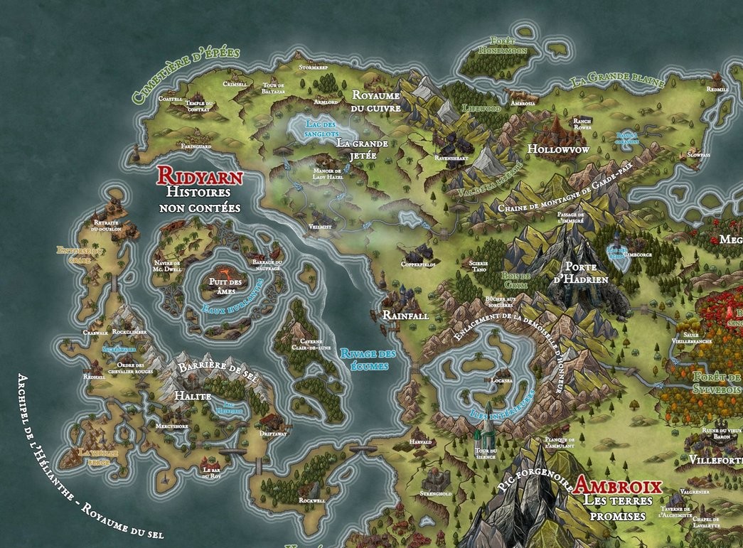Dayo_Maps's tweet image. Les terres de Ridyarn.
Une région marquée par des histoires oubliées, des guerres anciennes et l’héritage de la chevalerie.
#Inkarnate #FantasyMap #Worldbuilding