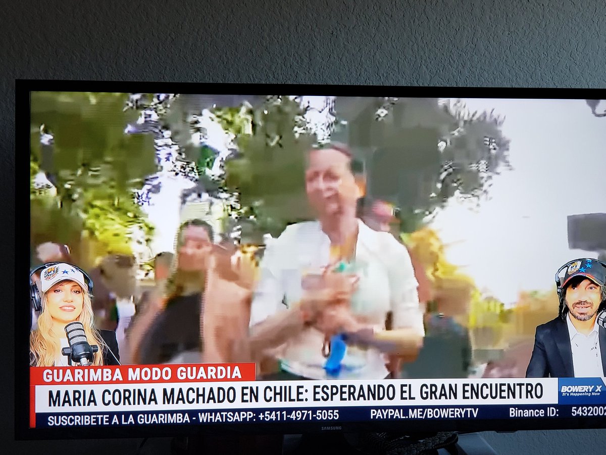 Sheyla73233016's tweet image. @MariaCorinaYA en Chile trasmitido por la Guarimba digital los argentinos más Venezolanos @ChacoCma @GastonLevar