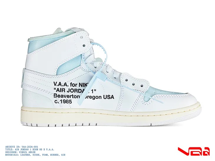 designscene's tweet image. Virgil Abloh Archive Introduces Air Jordan 1 High OG X V.A.A. - See more here: designscene.net/2026/03/virgil…

The Virgil Abloh Archive and #JordanBrand announced the release of the #AirJordan 1 High OG X V.A.A., a special edition of the classic silhouette created from an original