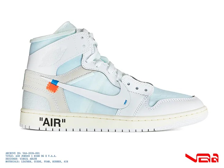 designscene's tweet image. Virgil Abloh Archive Introduces Air Jordan 1 High OG X V.A.A. - See more here: designscene.net/2026/03/virgil…

The Virgil Abloh Archive and #JordanBrand announced the release of the #AirJordan 1 High OG X V.A.A., a special edition of the classic silhouette created from an original