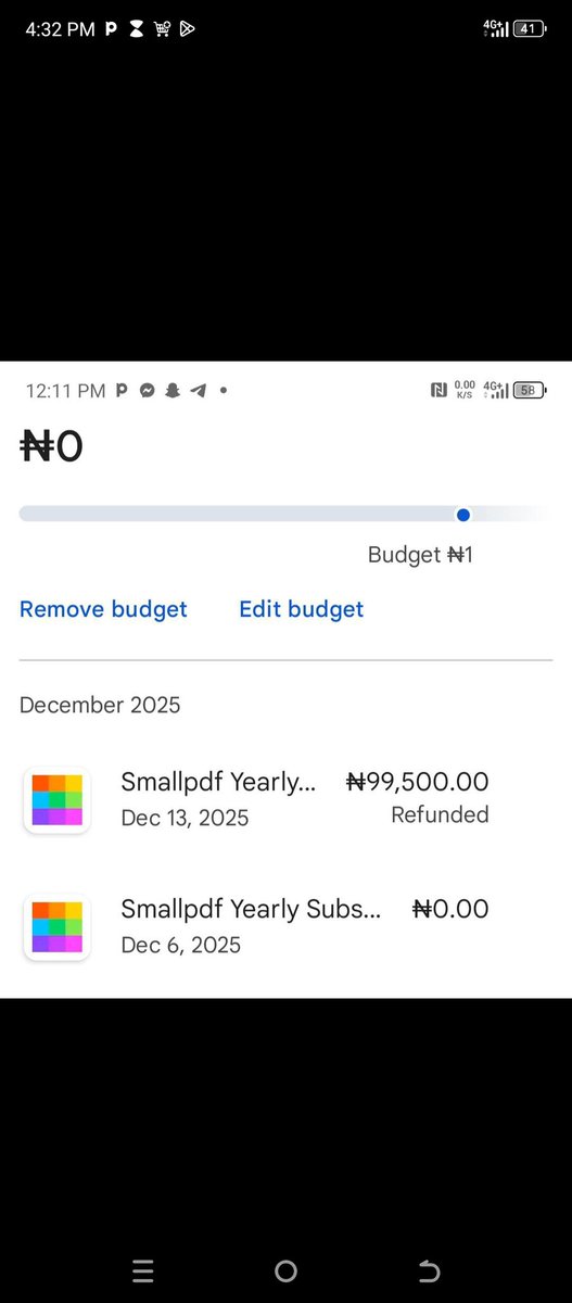 hariraumar33's tweet photo. @GooglePlay @RawBert_SR7 @spurprotocol My account shows no active Smallpdf subscription, yet I was charged and the payment still shows “refunded” but the money hasn’t returned to my bank.

Please provide the refund/reference ID so my bank can trace it. Screenshot attached. https://t.co/PGifm28yMA