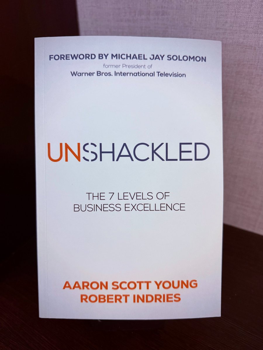 JeffreyHayzlett's tweet photo. Next up on my reading list: Aaron Young ’s best seller "Unshackled," what every business owner needs to get the business working for them, rather than the other way around!! Plus, we talked his business @LaughlinUSA, providing governance protection on my podcast #AllBusiness https://t.co/1AzZFRAGd0