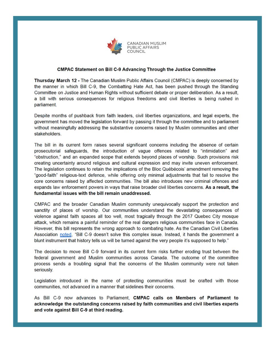 Canadian Muslim Public Affairs Council tweet media