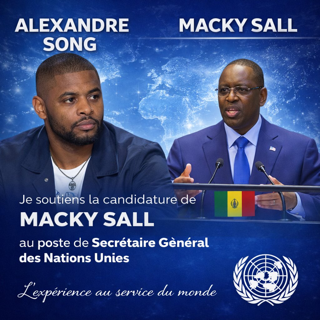 diadji68245's tweet photo. Les légendes du football africain saluent le leadership international du président @Macky_Sall et soutiennent son profil pour le poste de Secrétaire général des Nations Unies, mettant en avant la capacité de l’Afrique à produire des leaders de dimension mondiale. 🌍

Au suivant🤸 https://t.co/y7UDxjKbr9