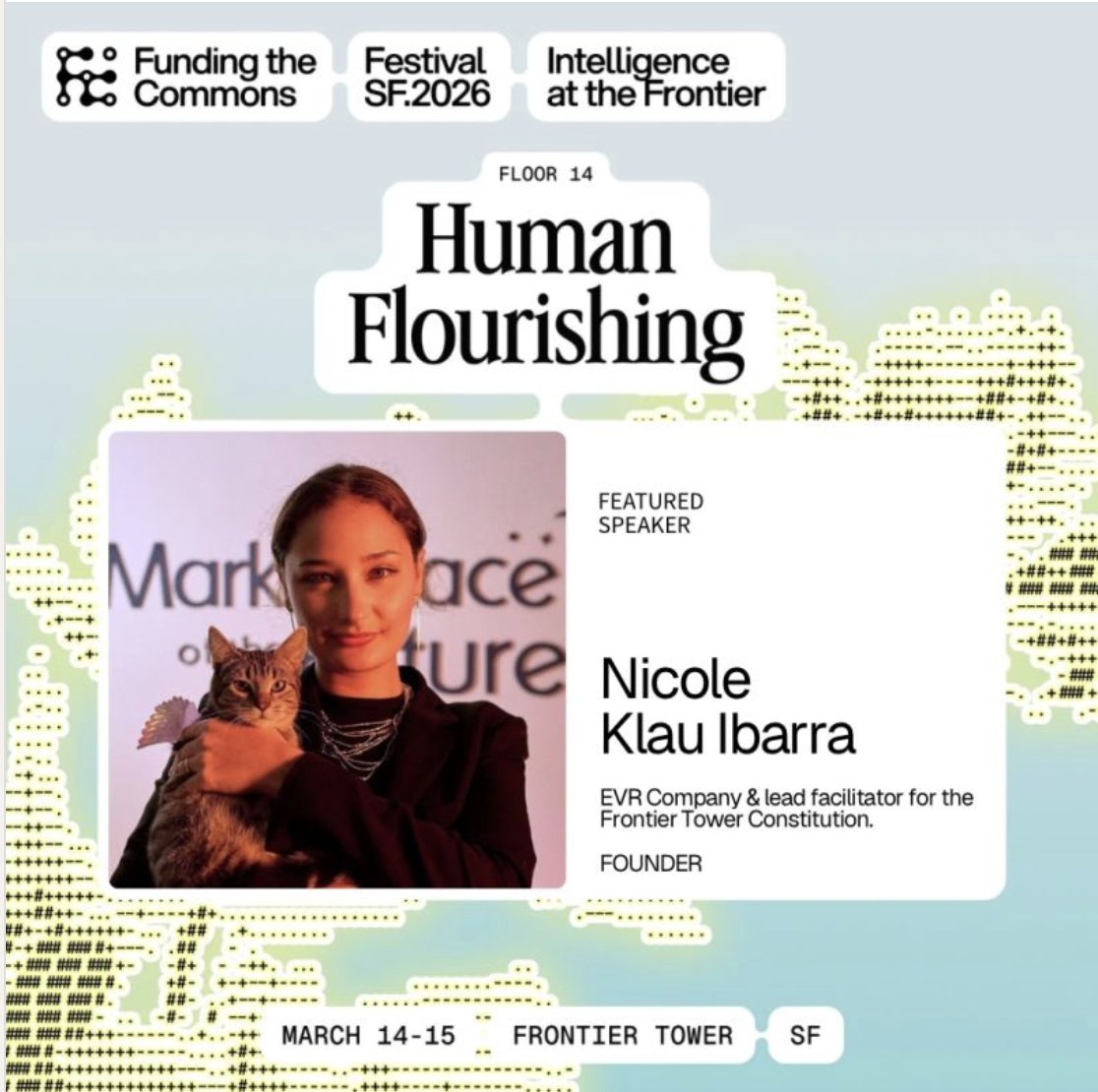 This weekend I’ll be speaking in <a href="/FundingCommons/">Funding the Commons</a>  on Governance 

With other fantastic folks like <a href="/Hankish/">Hank Holiday</a>, <a href="/tibetsprague/">Tibet Sprague</a>, Luc Guimberteau, David Munir Nabti and Athena Aktipis. And more…

Big shoutout to all the organizers.