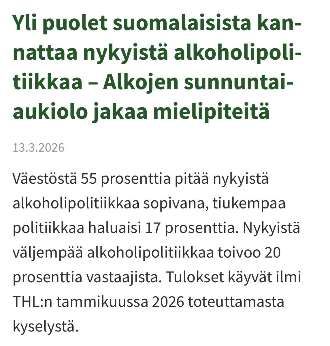 tempusultima's tweet photo. Jostain syystä Orpon hallitus haluaa vapauttaa alkoholin tarjontaa vastoin kansalaisten enemmistön tahtoa. Miksi? Luulisi että kansanterveys olisi tähdellisempää kuin esim Kaupanliiton kaupalliset edut? #viinit #kansanterveys #hallitus ⁦@kauppafi⁩ https://t.co/CxCW41cKWA
