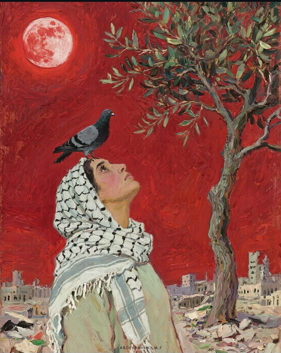 PlummerColby's tweet photo. Palestinian artist Abdelrahim Farajallah https://t.co/YYPnFNpTor