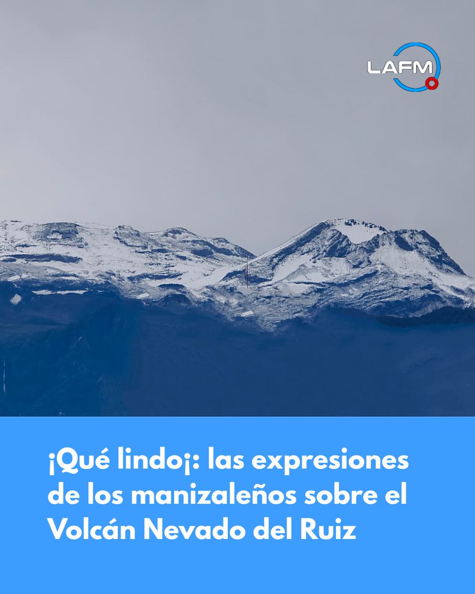 #lafmmanizales  La FM 99.7  El Volcán Nevado del Ruiz lució imponente sobre el mediodía de este jueves 12 de marzo de 2026 y decenas de manizaleños aprovecharon para tomar fotografías desde distintos lugares de la ciudad.

Más:  web.facebook.com/photo/?fbid=42…