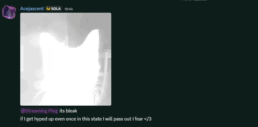 follow me for this is how I announce a cancelled stream in my discord LOL