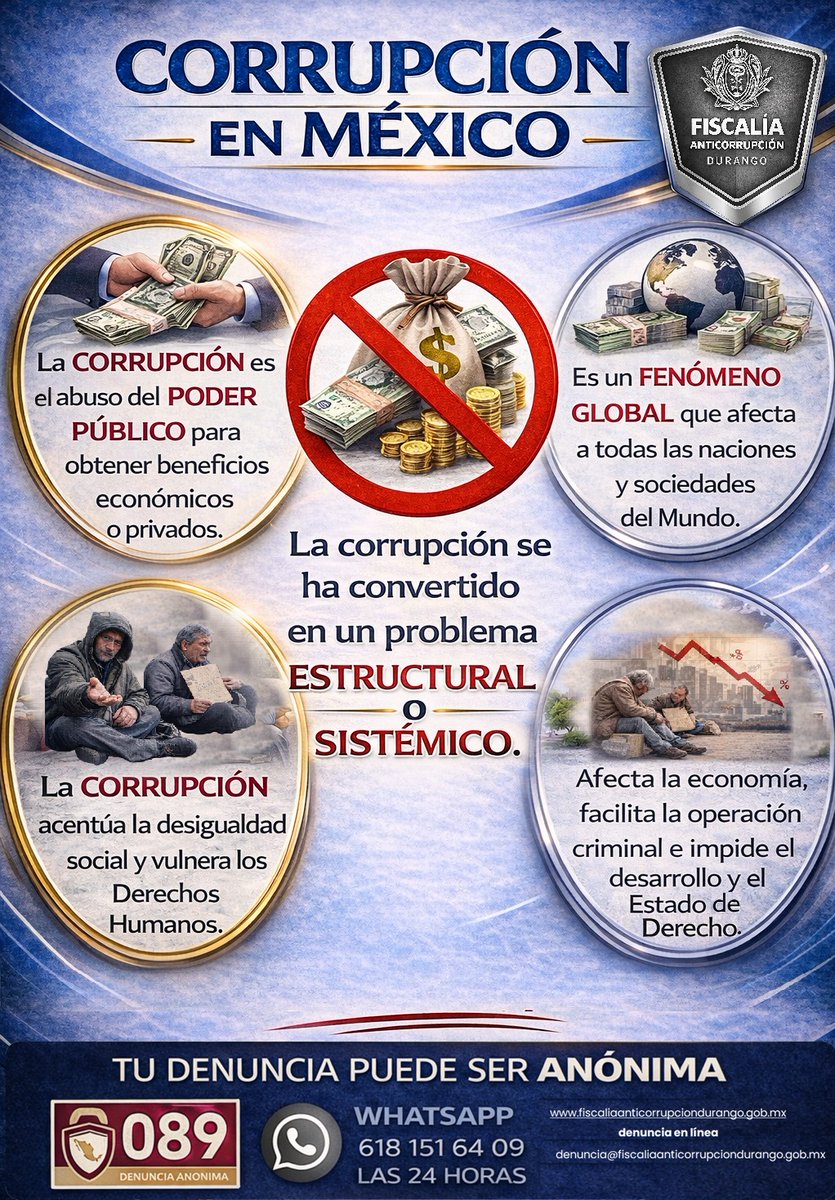 Fiscalía Anticorrupción Durango tweet media