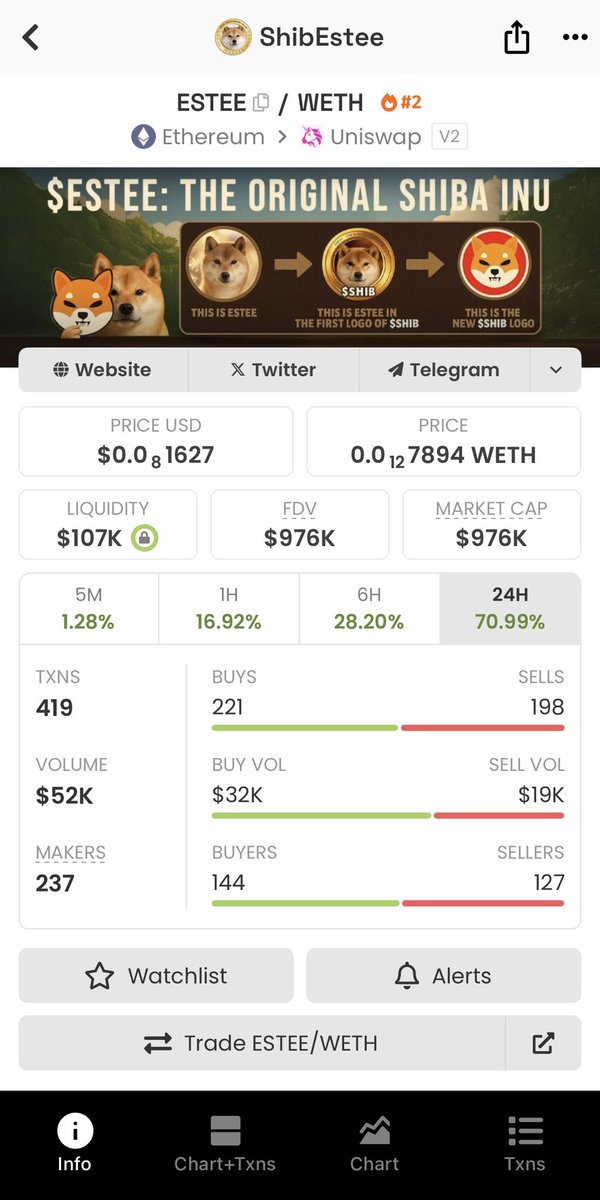 CINA_Official's tweet photo. Can we just send $Shibestee to a million already ?

That’s where the real run starts 💥🔥 https://t.co/gPZL3cxTZk