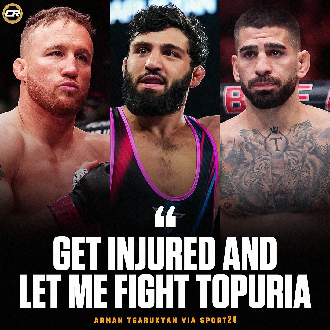 fanaticosMMAGT's tweet photo. Arman Tsarukyan tiene un consejo para Justin Gaethje: “Lesionate, dejame pelear con Topuria”. https://t.co/yEfLJ8rPFu