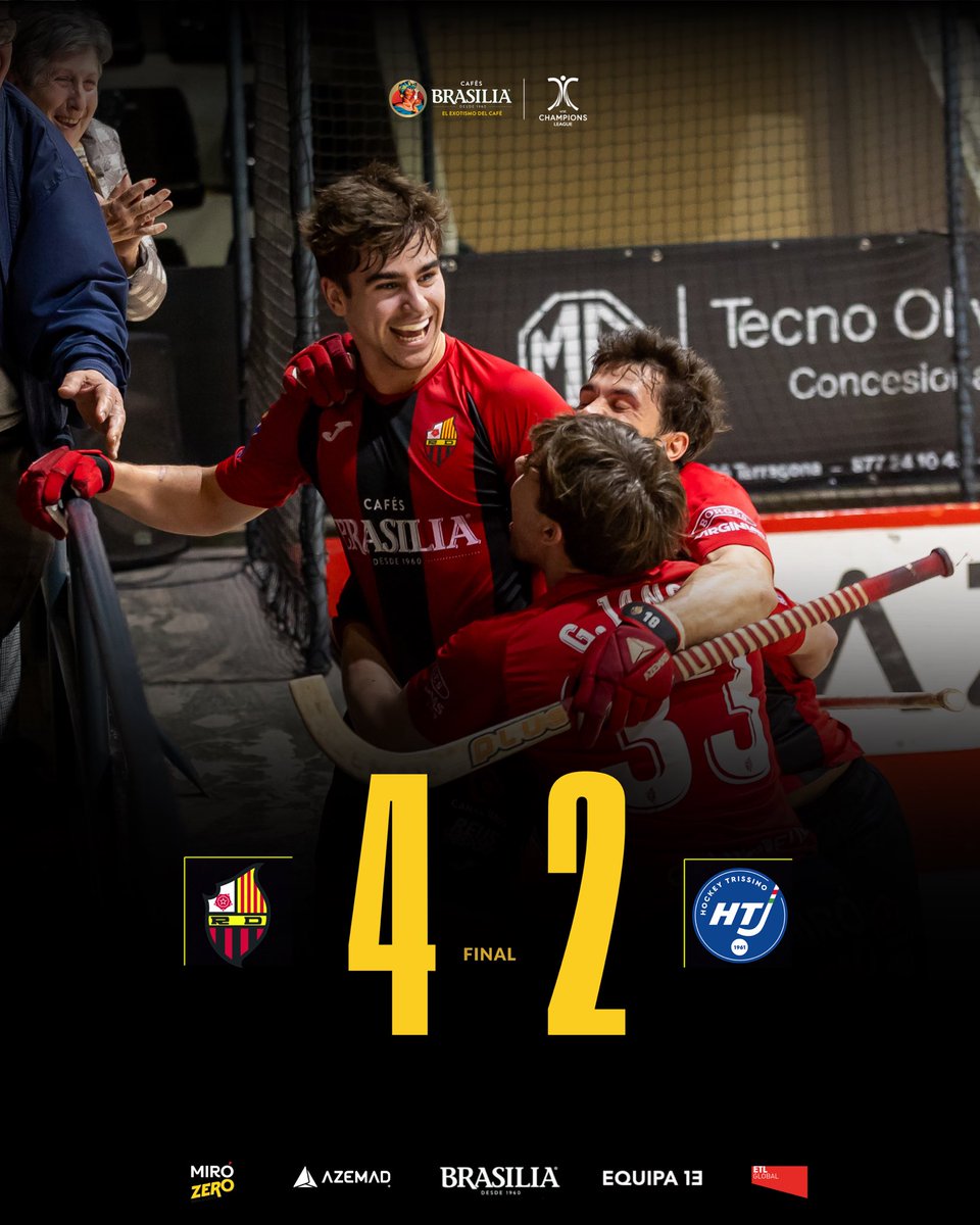 Brutal remuntada europea i bitllet cap a la 𝐅𝐈𝐍𝐀𝐋 𝐄𝐈𝐆𝐇𝐓 (4-2) 🔥🌍

Partidàs del Reus Deportiu Brasilia, que aixeca un 0-2 en contra davant el Trissino italià per obtenir el bitllet per a la ‘Final Eight’ i assaltar la tercera plaça del Grup A.

Brutal! ❤️‍🔥🖤 #ForçaReus
