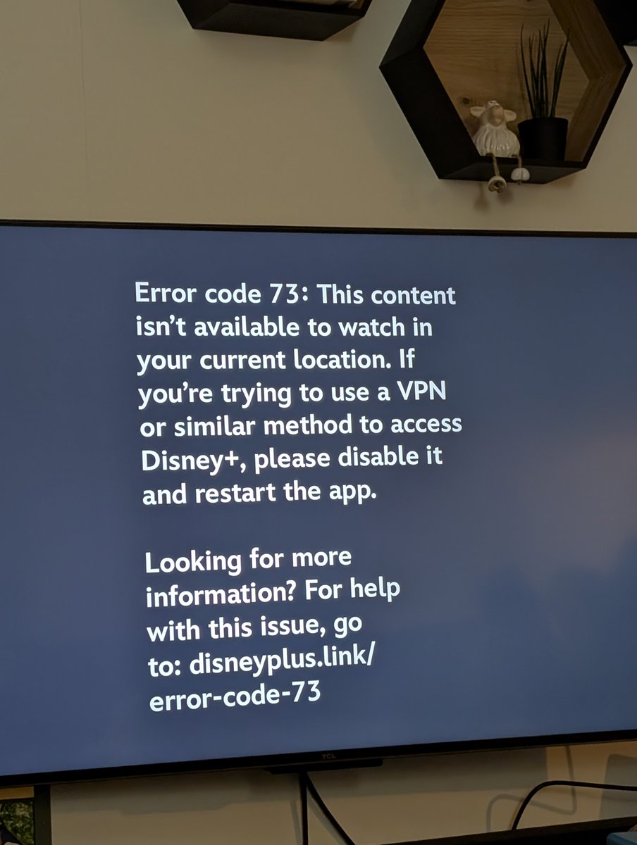 anilkabobo's tweet photo. @DisneyPlusHelp I'm having 73 error but only on my WiFi in Czech Republic. No VPN. How can somebody help me? https://t.co/JzzzEN10Jd