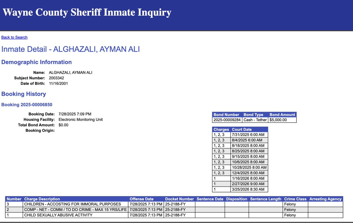 As a neat bonus, dead terrorist Aylman Ali Alghazli was out on bail for diddling children AND his brothers back home in Lebanon were members of Hezbollah.

It's never the ones you expect!