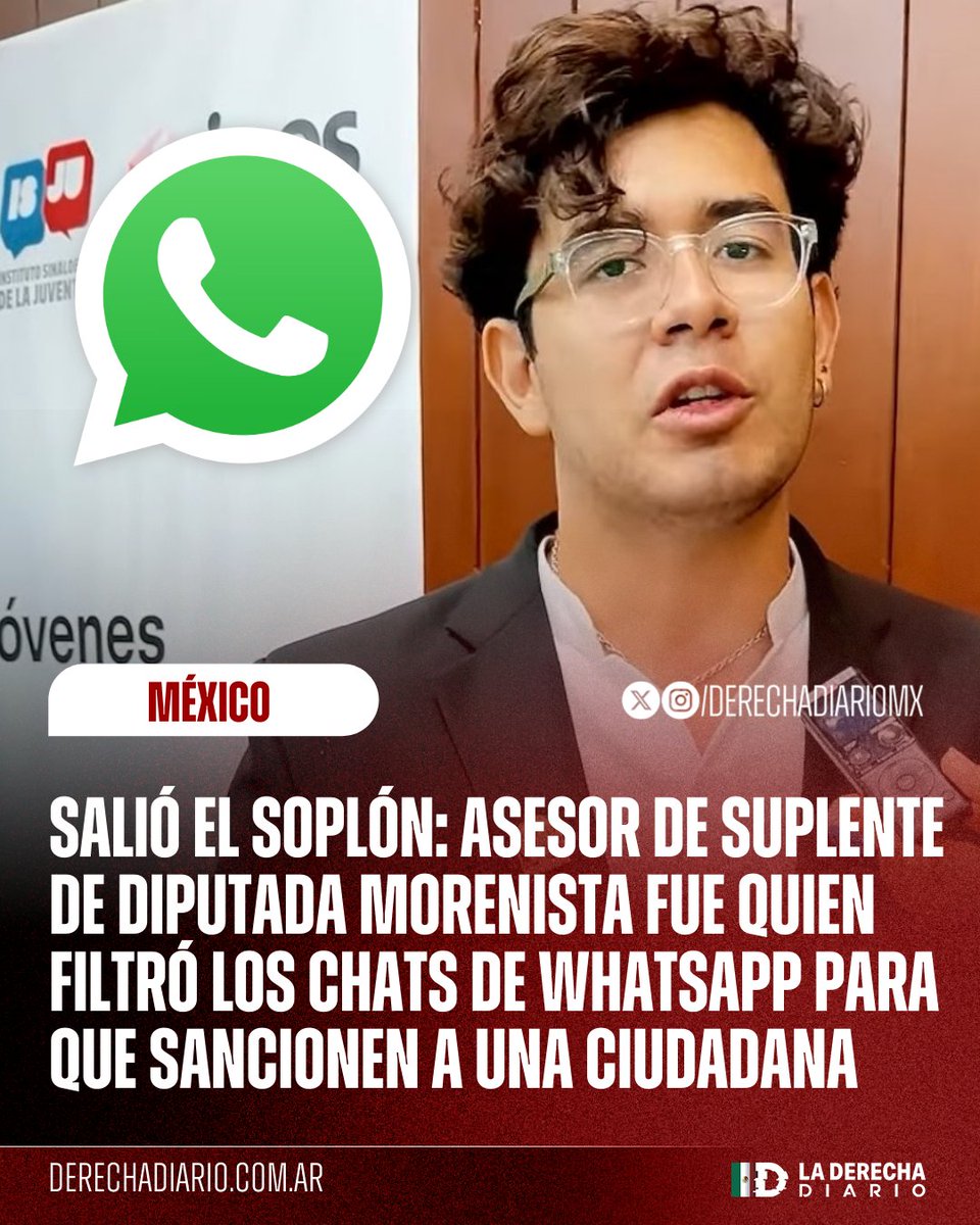 🚨🇲🇽 | SALIÓ EL SOPLÓN: Jonathan Ramírez Quevedo, asesor suplente de la morenista Almendra Negrete fue él que filtró las conversaciones privadas de WhatsApp que derivaron en un juicio por "violencia política de género" en contra de una ciudadana.