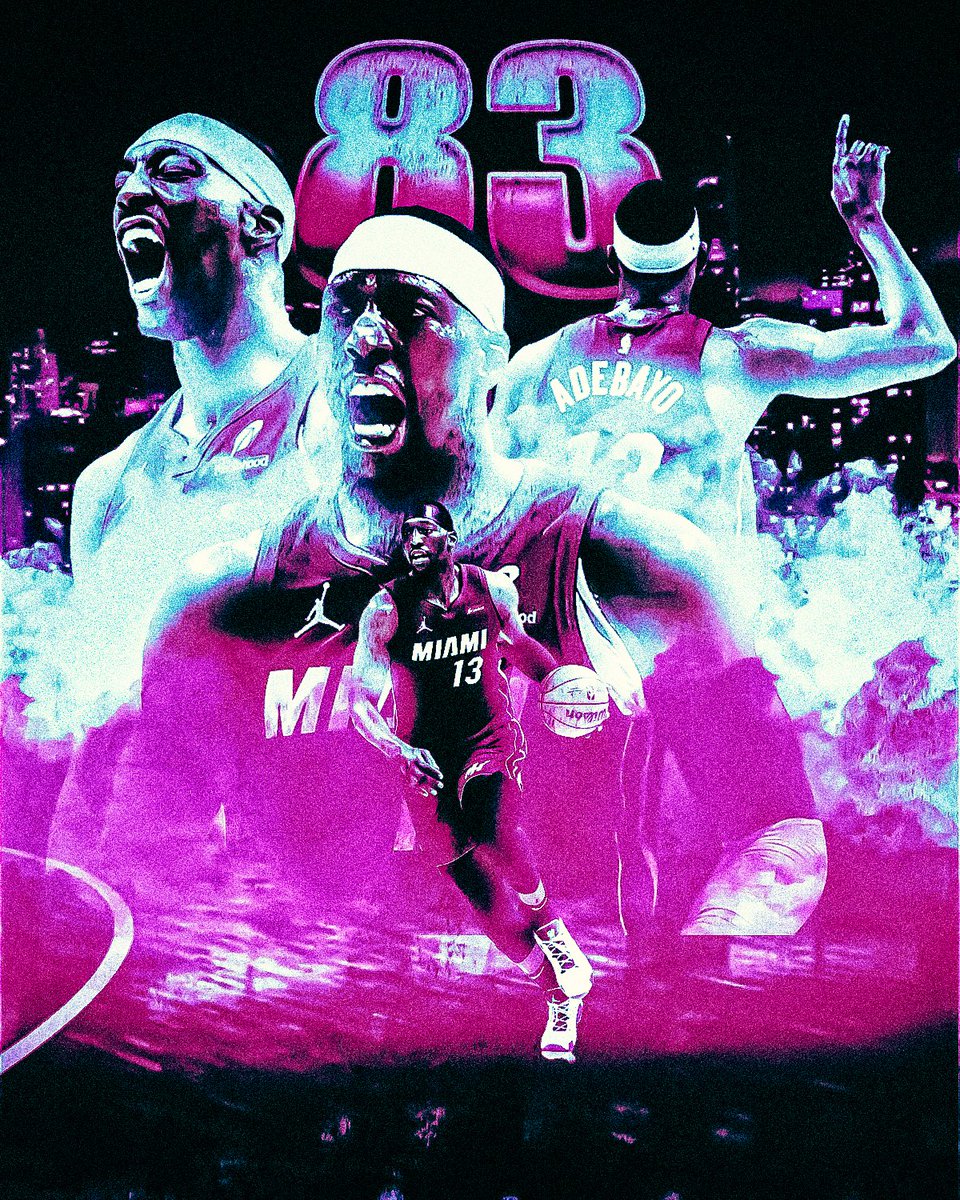 vznzo's tweet image. 83//Bam Adebayo

#nba #miamiheat #BamAdebayo #miami #basketball